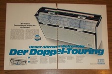 Seltene Werbung ITT Schaub-Lorenz TOURING STUDIO 104 Kofferradio #2 1973
