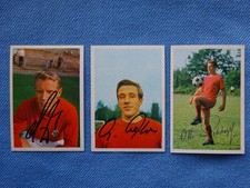 Bergmann Autogramm On Card signiert RC Berti Vogts Günter Netzer Otto Rehagel