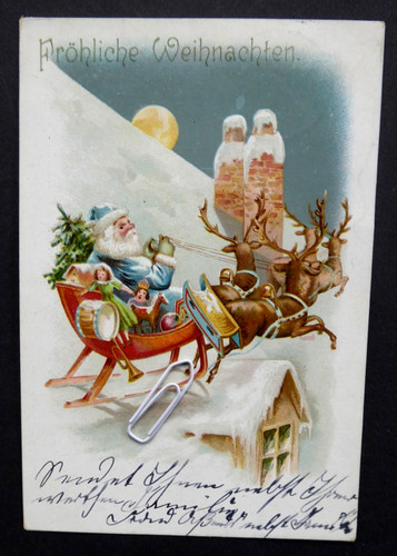 Litho künstler weihnachten - litho, ak