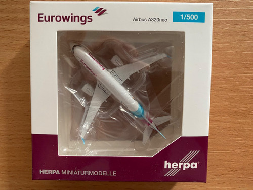 Herpa wings 500 eurowings - herpa, 1:500
