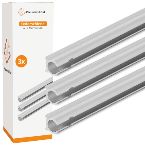 Kederschiene alu 3er set - kederschiene,