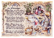 Berufsbild Zunftbild Geschenk Karte Deko Fliesenleger Handwerker