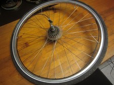 28" Alu Laufrad Hinterrad  2x3 Gang Sachs Huret Kombischaltung, 6 Gänge