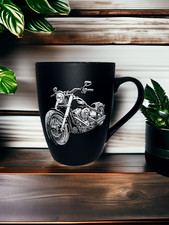 Tasse mit Gravur, Porzellan, außen gummiert, 300ml- schwarz, Lasergravur, Kaffee