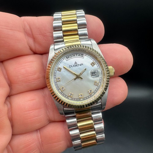 Dugena damen bicolor day date - damen, day-date