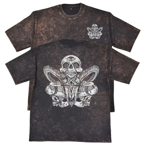 Totenkopf pentagramm grafik - pentagramm,