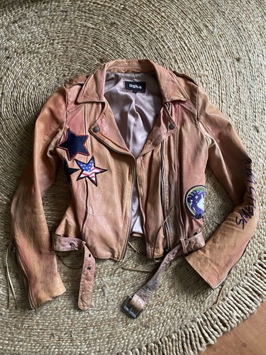 Tigha einhorn lederjacke 34 - tigha,