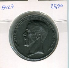 Schweden Gustav Pferd Medaille 26,90 Gramm  (A 127)