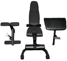 Taurus Studio Hantelbank B990 F.I.D + Curl Pult + Beinstrecker & Beinbeuger