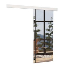 Schiebetürsystem Innentür Tess 86x1,6x205cm weiß inklusive Schiebesystem (18295)