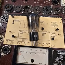 E-Röhre Telefunken RE 084 Tube 5 mA Triode geprüft auf Funke W19 BL-2484