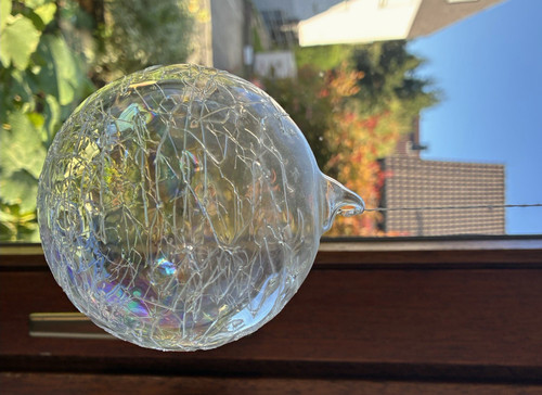 Glas dekokugel transparent mit - glas,