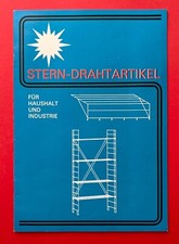 DDR Reklame Prospekt 1974 Design Stern Drahtartikel Regal Wäscheständer ( F22695