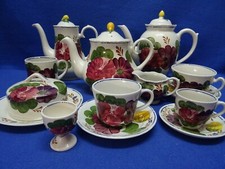 Wood & Sons England Belle Fiori Teile zur Auswahl: Tasse Kanne Butterglocke