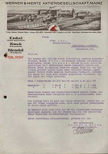 MAINZ, Brief 1930, ERDAL- KWAK-BLENDOL-Fabrik Werner & Mertz AG, Bohnerwachs