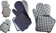 2 Ofenhandschuhe 2 Topflappen