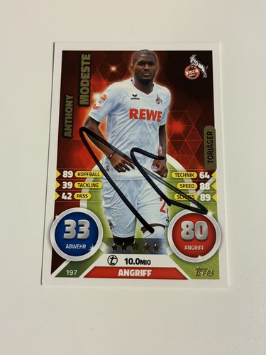Anthony modeste autogramm - modeste,