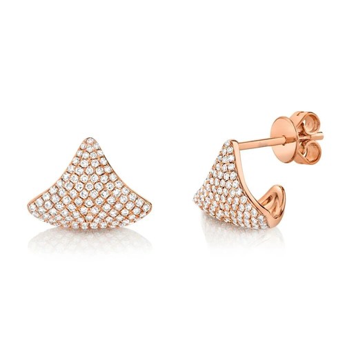 14k roségold diamant - roségold, pavé