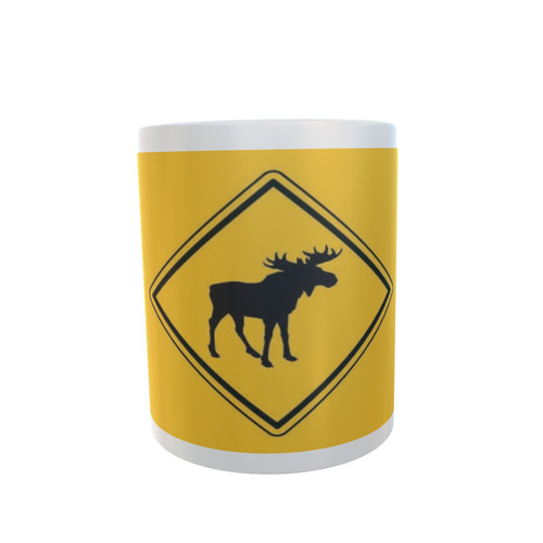 Tasse vorsicht elch fahne - tasse,
