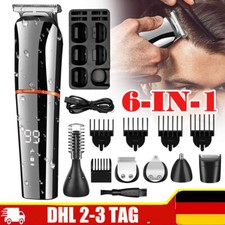 6 in 1 Rasierer Herren Elektrisch LED Display Rasierapparat Elektrorasierer Set
