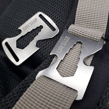 2x Clip Rucksackriemen Schnalle Schnellverschluss Everyday Carry EDC Multitool