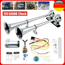 600DB Fanfare Hupe Druckluft Horn Nebelhorn mit Kompressor 12V PKW LKW Bus Boot