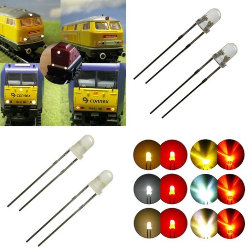 Duo led 3mm bicolor leds - leds, 2pin