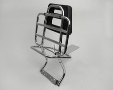 Gepäckträger MOTONOSTRA chrom mit Rückenlehne passend für Vespa PX80 X, PX125