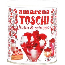 (25,80€/KG) Toschi Amarena Kirschen in Sirup 1 kg Dose, Eis Kuchen, aus Italien