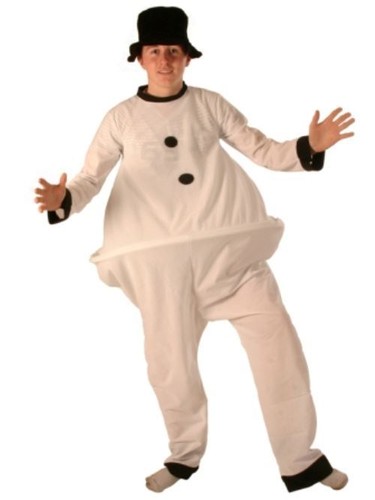 Schneemann fat anzug mütze - anzug,