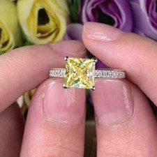 3 Kt Princess Trauring Gelb