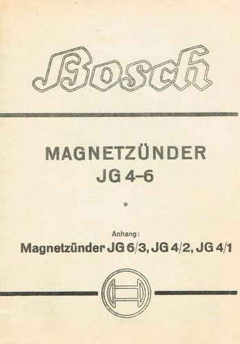 Bosch magnetzünder 6 - magnetzünder, 4-6