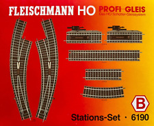 Fleischmann Profi Gleis 6190 - Stations-Set - B - Originalverpackt - 1:87 HO H0