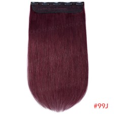 Ombre Dick Ein Tressen Clip In 100% Remy Echthaar Extensions Weft Haarteil Blond
