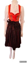Chiemseer Dirndl & Tracht Dirndl mit Schürze Gr. 34 Oktoberfest Orange