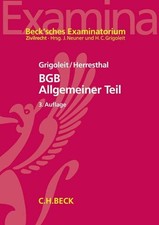 BGB Allgemeiner Teil Buch C.H.Beck
