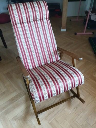 Vintage schaukelstuhl holz - schaukelstuhl,