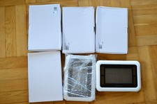 6 Stück Conrad Solar Funk-Wanduhr Digital 280 mm x 190 mm x 23 mm Weiß - defekt