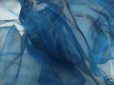 ORGANZA Stoff PETROL BLAU