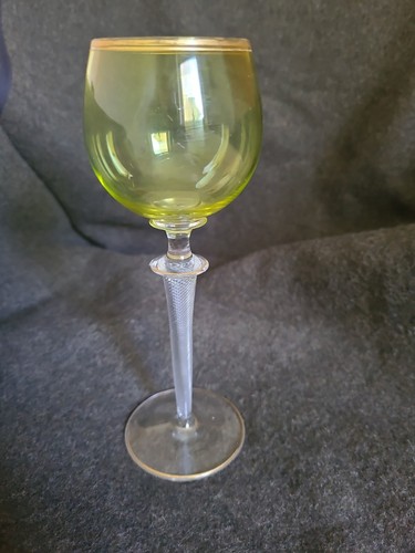 Glas weinglas grün - grün, jugendstil