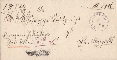 Preussen paketbegleitbrief - preussen,