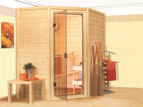 Massivholzsauna 196x146cm