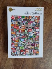 Grafika Puzzle 1000 Teile Abstrakte Kunst Buchstaben Zahlen Collage