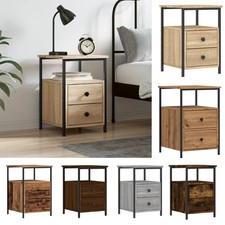 1~2er Set Nachttisch mit 2