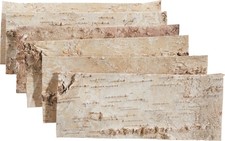 Othmar Decorations Birkenrinden-Platte 6 Stück 12x30 cm Naturdeko Bastelbedarf
