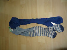 ++ 2 Strumpfhosen blau & Ringel Gr. 80 - 92 ++