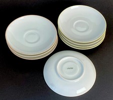 Arzberg 1495 Pastell  8 Untertassen f. Kaffeetassen  Ø 13,5 cm  Hermann Gretsch