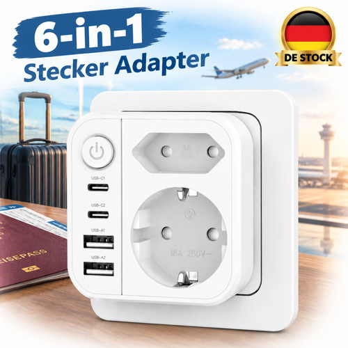 Reise adapter set - adapter, stecker