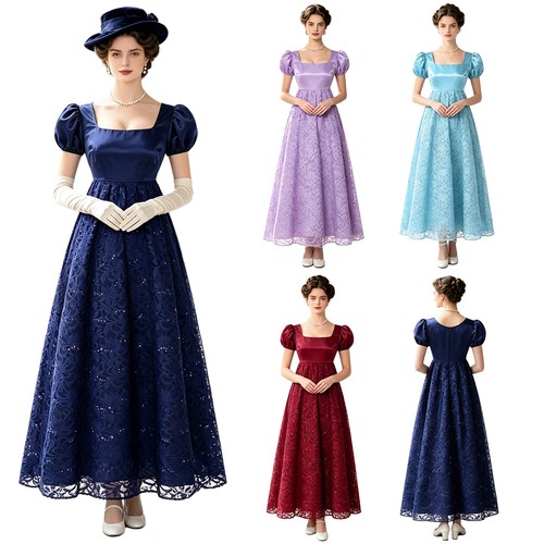 Damen vintage regency kleid - vintage,