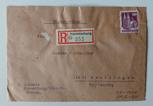 Brief bizone mit 93 - mit,